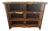 Late 20th Century Rustic Live-Edge Solid Wood & Corrugated Metal Open Bookcase For Sale