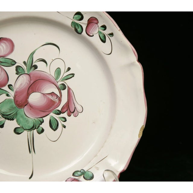 Luneville Saint-Clément Luneville Faience Plate, 1820 - France For Sale - Image 4 of 10