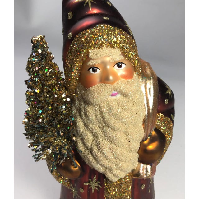 2000’s Mouth Blown Glass Santa Ornament “Old Christmas Santa” by Ino Schaller For Sale In Greensboro - Image 6 of 11
