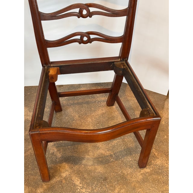 Wood Late 19th Century Set of 10 Mahogany Dining Chairs For Sale - Image 7 of 11