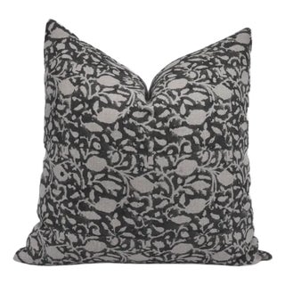 Fabdivine Hand-Block Printed Decorative Cushion Cover Thick Linen 16x16 Inch- Amar For Sale