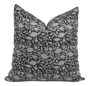 Fabdivine Hand-Block Printed Decorative Cushion Cover Thick Linen 16x16 Inch- Amar