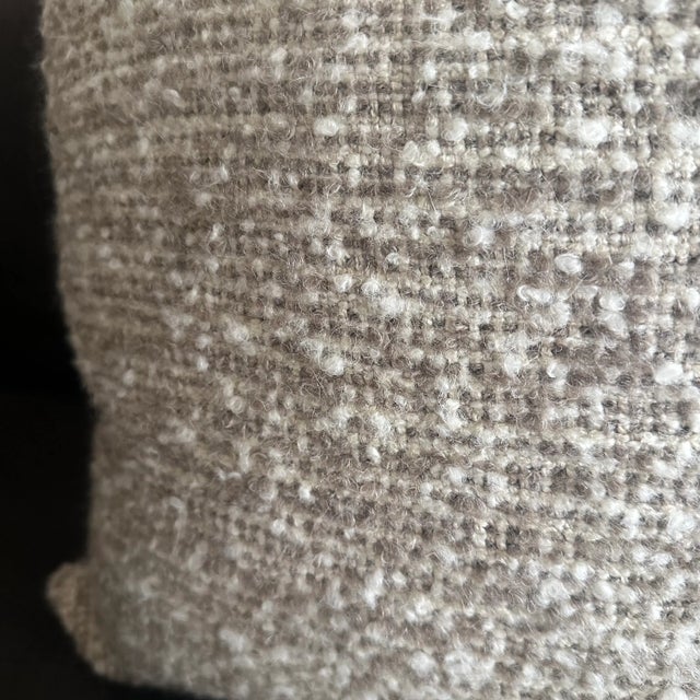 Textile Belle Linen and Wool Blend Pillow With Down Insert For Sale - Image 7 of 7