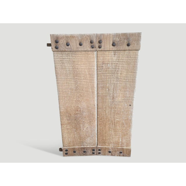1900s Andrianna Shamaris Century Old Shutters or Wall Hanging For Sale - Image 18 of 18