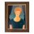 1970s Original Acrylic Painting Portrait of Redheaded Woman by Larry Zingale For Sale