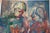 Wonderful mid-century modern painting by German artist Gerda B. With, titled “Little Drummers”, dated 1957. This...