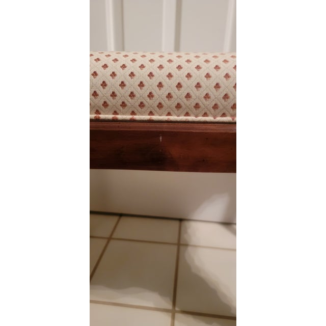 Wood Vintage Ethan Allen Traditional Classics Bench For Sale - Image 7 of 17