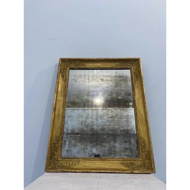 Antique French Empire Gold Leaf Mirror, 1820s For Sale - Image 6 of 8
