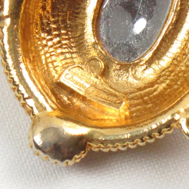 Metal Chantal Thomass Paris Jeweled Link Bracelet Pearl and Red Cabochons For Sale - Image 7 of 7