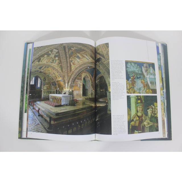 1995 Umbria Treading the Path of Art and Soul Green Linen Textured Hard Cover Coffee Table Book Italian Travel Reference With Dust Jacket Italy For Sale - Image 9 of 11
