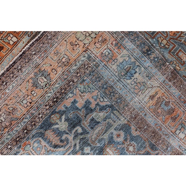 Antique Persian Malayer Rug With All-Over Sub-Geometric Floral Design 4'4"x6'2" For Sale - Image 10 of 10