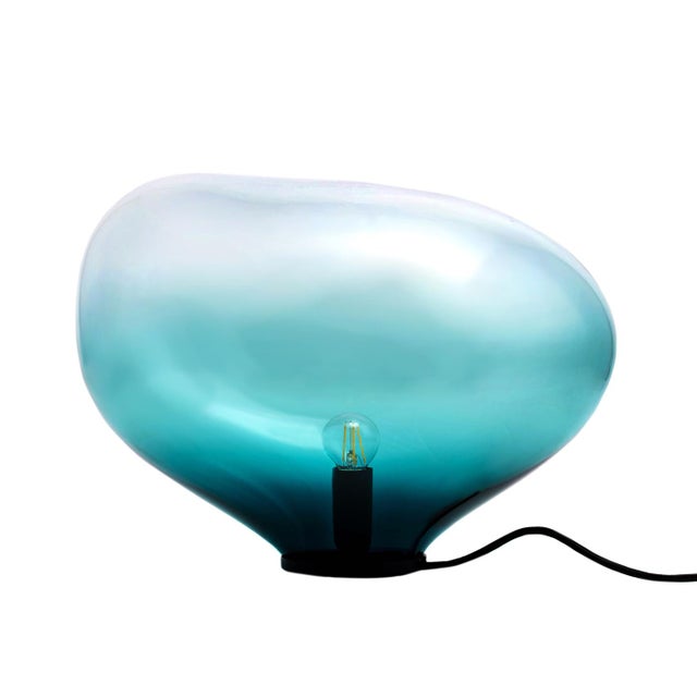 Sedna Petrol L Table Lamp by Simone Lueling for Eloa For Sale - Image 4 of 4