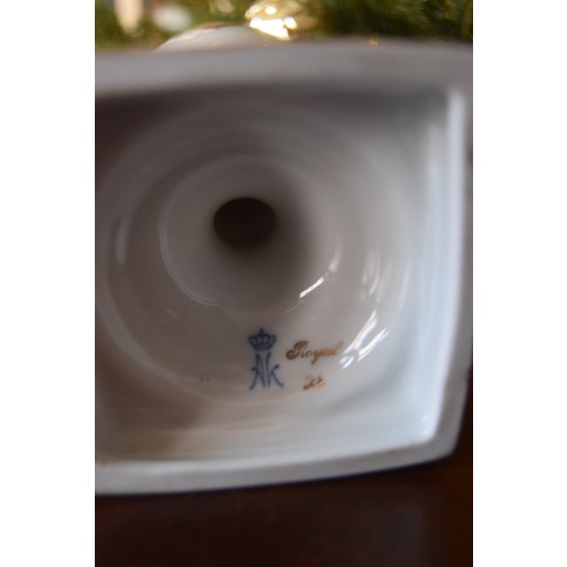 A.K. Kaiser Early 20th Century Ak Kaiser West Germany Porcelain Ewer With Gilt Scroll Handle For Sale - Image 4 of 4