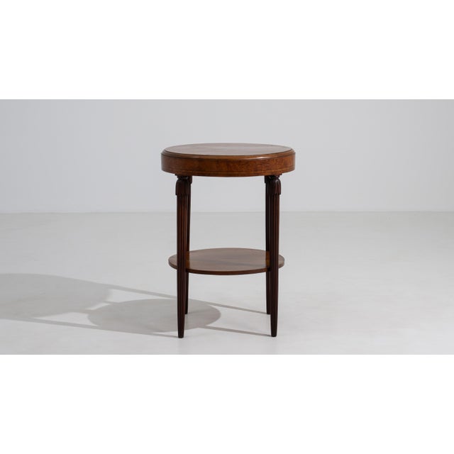 Wood French Art Deco Bouillotte Side Table, Circa 1920 France For Sale - Image 7 of 12