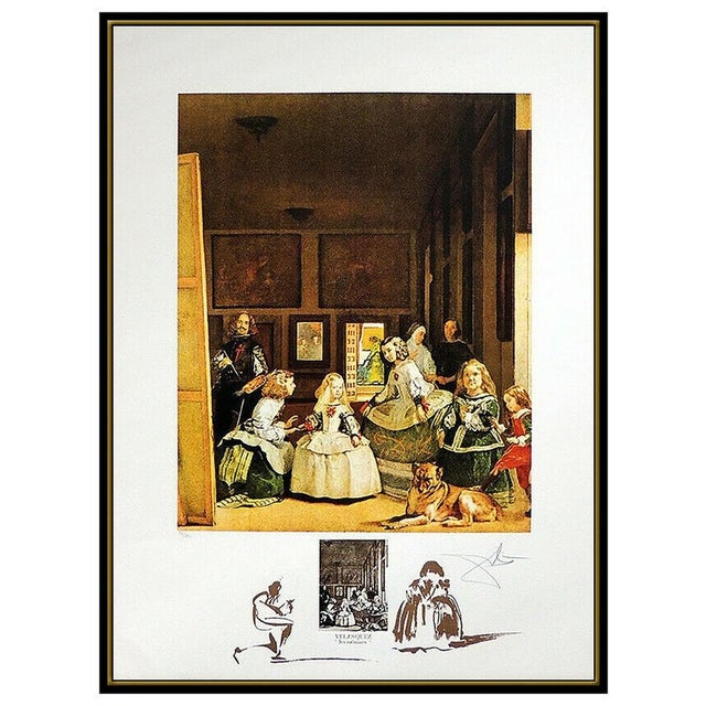 Message us to inquire about custom framing options! (Included for free with every purchase) Salvador Dali Authentic Hand...