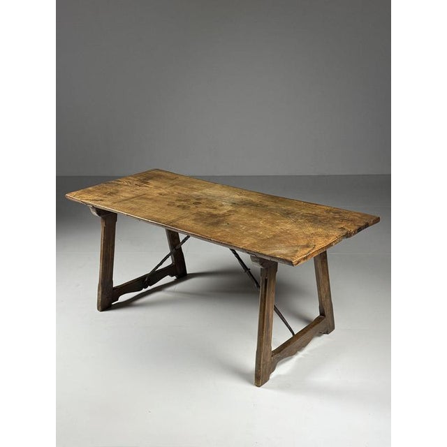 Brown Spanish Dining or Console Table For Sale - Image 8 of 18