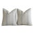 Anna French for Thibaut Ellery Stripe Soft Blue Linen Pillows – A 22" Pair For Sale