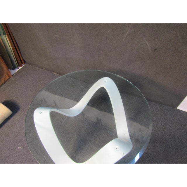 Mid 20th Century Unique Glass Dining Table For Sale - Image 11 of 11