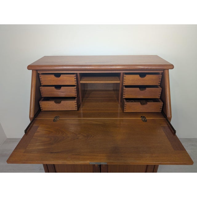 Secretary Desk in Teak For Sale - Image 6 of 15