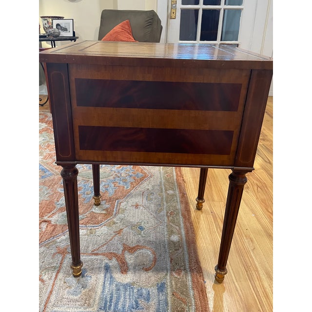 1980s Maitland Smith Library Table For Sale - Image 9 of 11