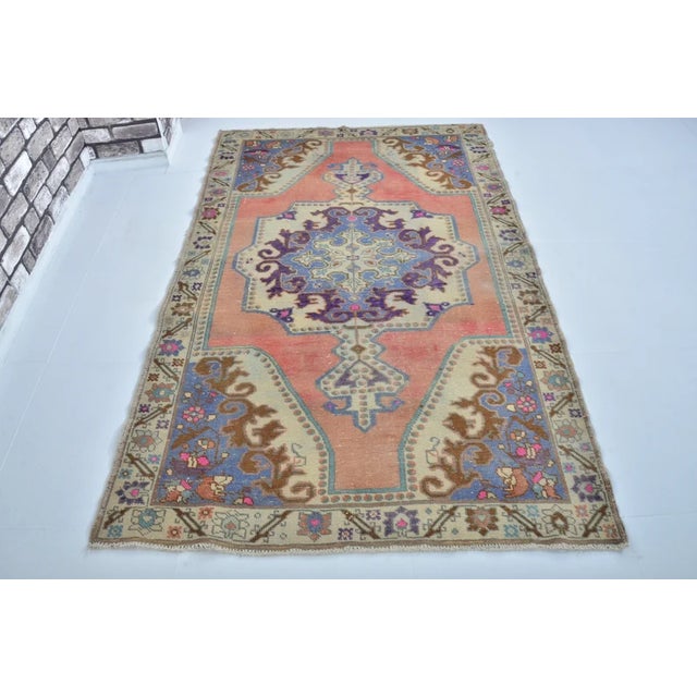 Decorative Vintage Kurdish Carpet For Sale - Image 9 of 10