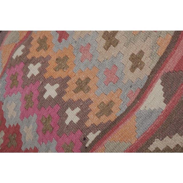 Textile Vintage Turkish Stair Kilim Runner Rug 2'5'' X 20'4'' For Sale - Image 7 of 13