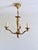 Louis XV Cast Brass Three-Light Chandelier, France, 1940s For Sale - Image 16 of 16