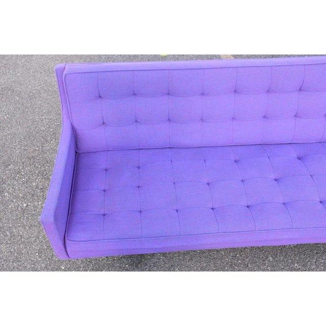 1960s Modern Chrome & Purple Sofa by Patrician For Sale - Image 5 of 12