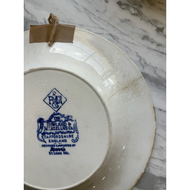 Antique St. Louis Missouri Souvenir Blue Plate For Sale - Image 6 of 7