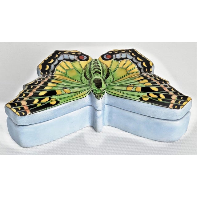 1990s Box Jewelry Butterfly by Fabienne Jouvin For Sale - Image 5 of 14