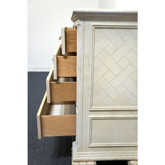 Wood Late 20th Century Atlavista Lane Cream / Off White Contemporary Modern 56" Double Dresser For Sale - Image 7 of 13