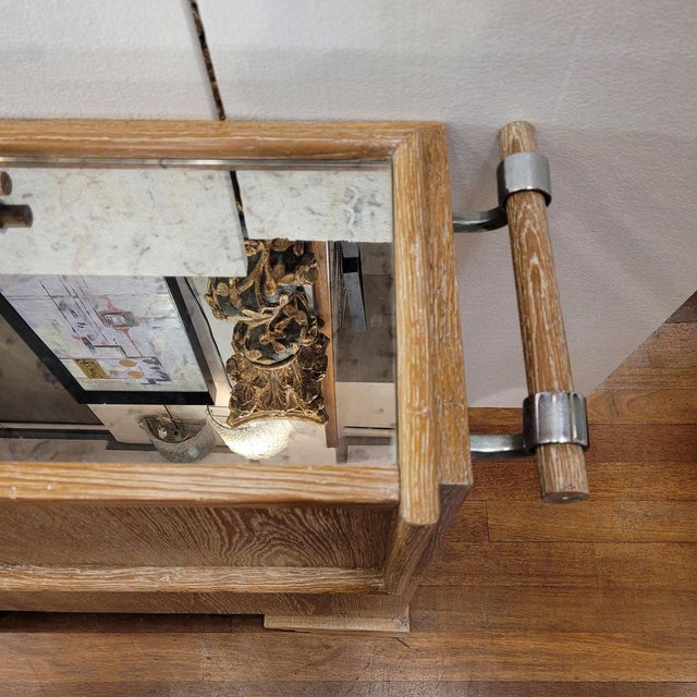 Art Deco Oak Bar Cabinet, France, 1980s For Sale - Image 18 of 18