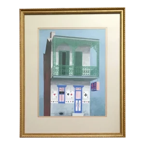 Mid 20th Century "Ace Bar" Gouache American Scene Painting by Witold Gordon
