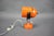 Orange Metal and Chrome Lamp by Stanislav Indra, Former Czechoslovakia, 1970s For Sale - Image 3 of 9