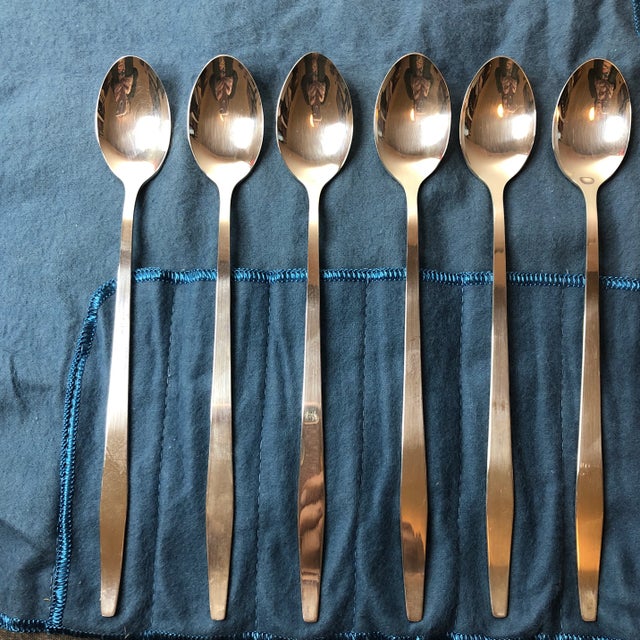 1930s Towle Sterling Silver Ice Tea Mint Julep Ice Cream Float Spoons ...
