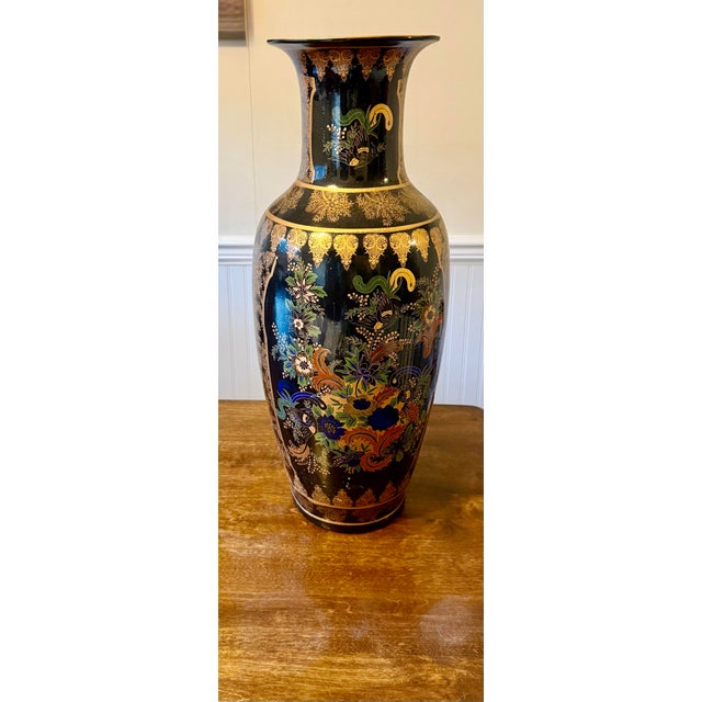 Early 20th Century Early 20th Century Chinese Gilt Baluster Floor Vase For Sale - Image 5 of 12