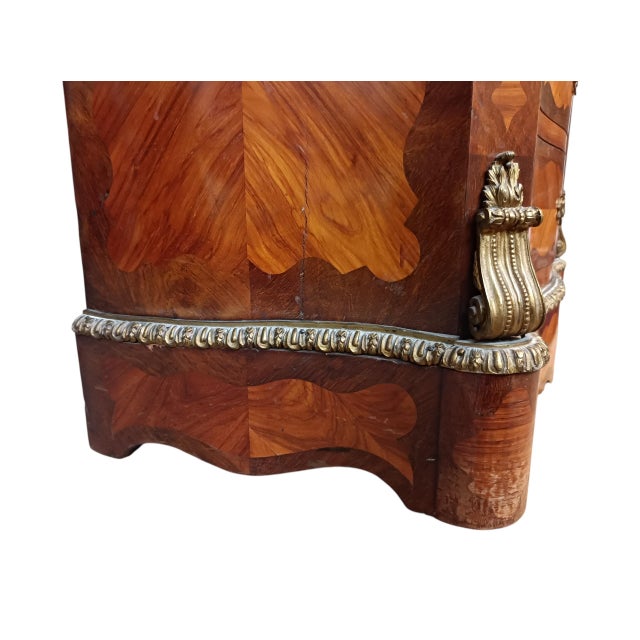 Louis XV Rococo Napoleon III French Commode, Semaniere with Secretary, 1930s For Sale - Image 16 of 17