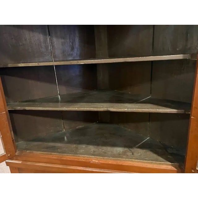 Antique Corner Cabinet. 19th century. , 12 glass panels, solid wood Handcrafted , well made Approximate measurements:...