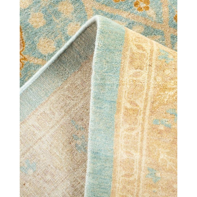 Mogul Collection Hand-Knotted Area Rug - Light Blue 8' 4" x 10' 0" For Sale In New York - Image 6 of 9