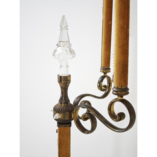 Neoclassical Brass Floor Lamp, Italy, 1940s For Sale - Image 14 of 18