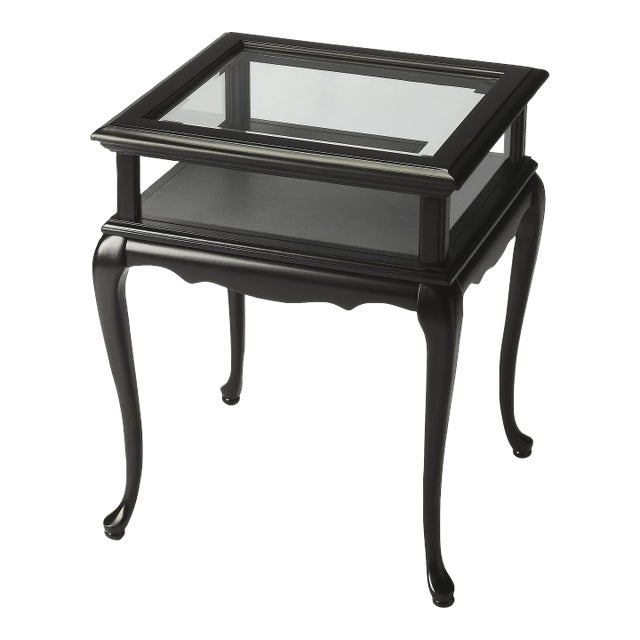 Burton Curio Table, Black For Sale