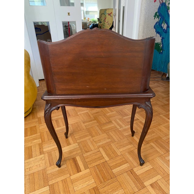 Antique French Louis Curved Accent Table For Sale - Image 4 of 12