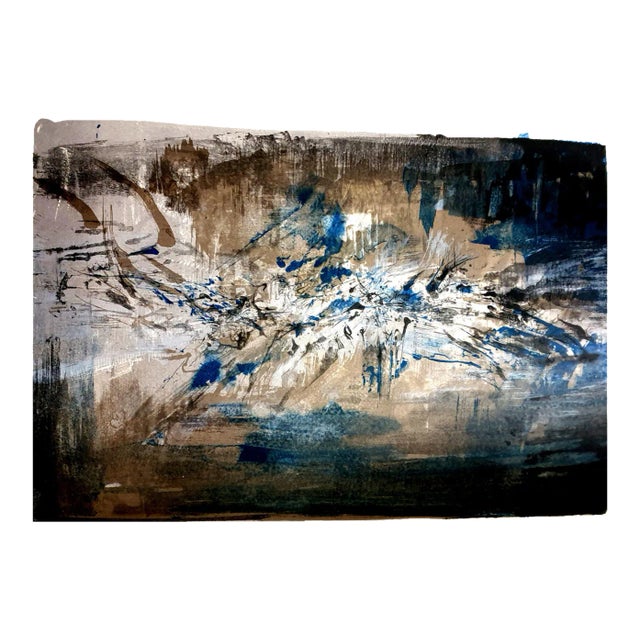 Zao Wou-ki - Original Lithograph - Abstract Composition 1962 For Sale