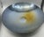 Massive handblown art glass centerpiece bowl by Yalos Casa, Murano. Itsround form features iridescent “oil slick” finish...
