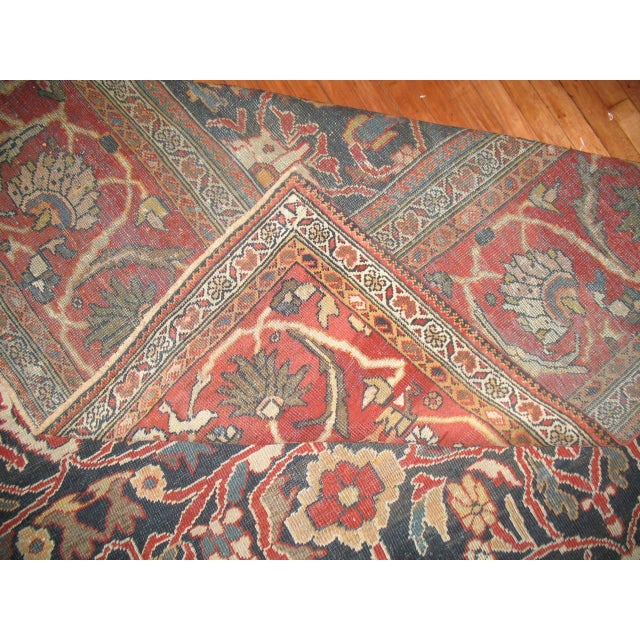 Late 19th Century Persian Sultanabad Rug For Sale - Image 4 of 6