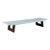Paul Frankl Rectangular Whitened Cork Coffee Table or Bench for Johnson... For Sale
