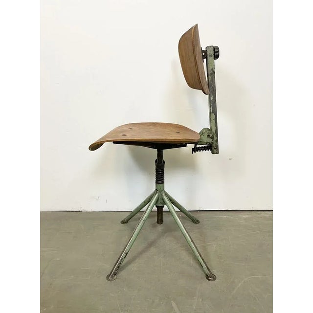 1950s Industrial Workshop Chair, Czechia, 1950s For Sale - Image 5 of 17