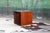 1980s Danish Modern Gentry 86 Peter Hvidt Style Teak Cube Base Glass Table For Sale - Image 15 of 16