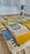 Handmade Moroccan Boujaad Rug, Mustard Grey Blue Diamond, 9'4" X 6'11" For Sale - Image 13 of 17