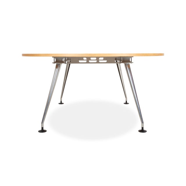 Medamorph Dining Table in Brown Wood and Chrome from Vitra For Sale - Image 10 of 11